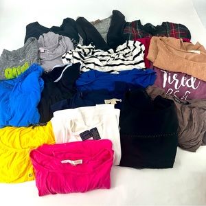 Women’s shirts lot of 19 mix brand Tops